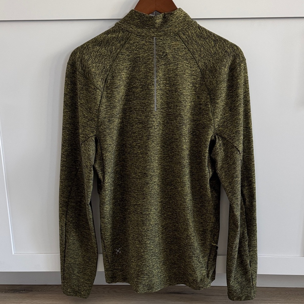 lululemon athletica Men's Olive Zip-Up Sweater - Picture 3 of 5